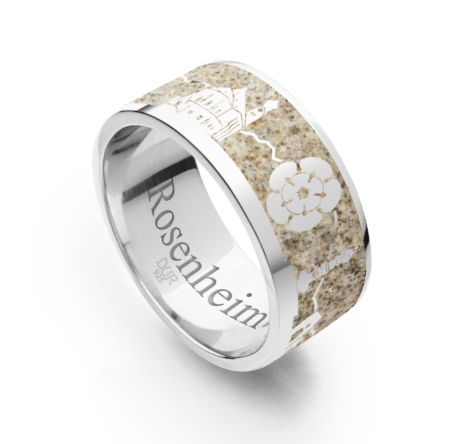 Rosenheim Ring mit Strandsand 925 Silber