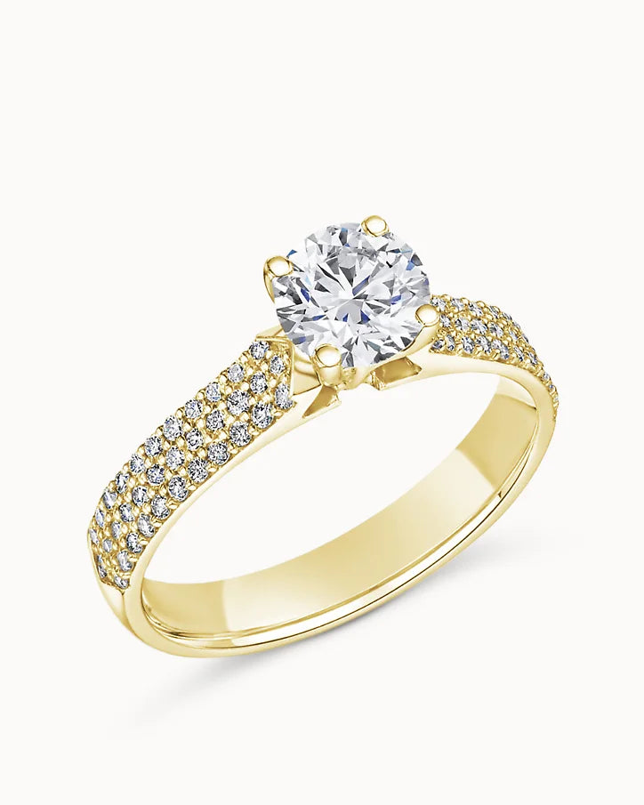 Gold Ring 14 Karat mit Zirkonia