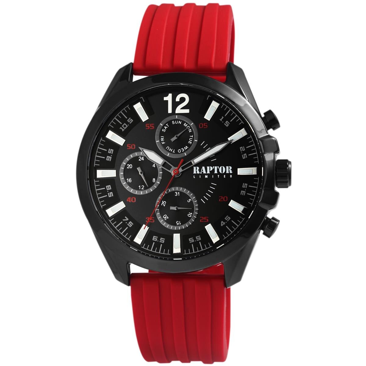 Raptor Herrenarmbanduhr Chronograph Silikon