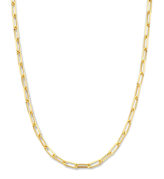 Echo Halskette - Groß, 45 cm, vergoldetes Sterlingsilber