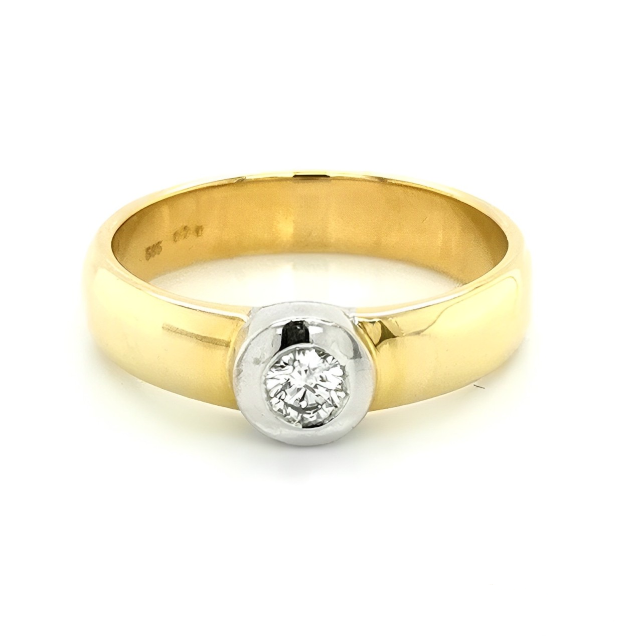 Brillantring 0,06ct Gelbgold 14 Karat