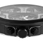 Raptor Herrenarmbanduhr Multifunktion, Leder schwarz