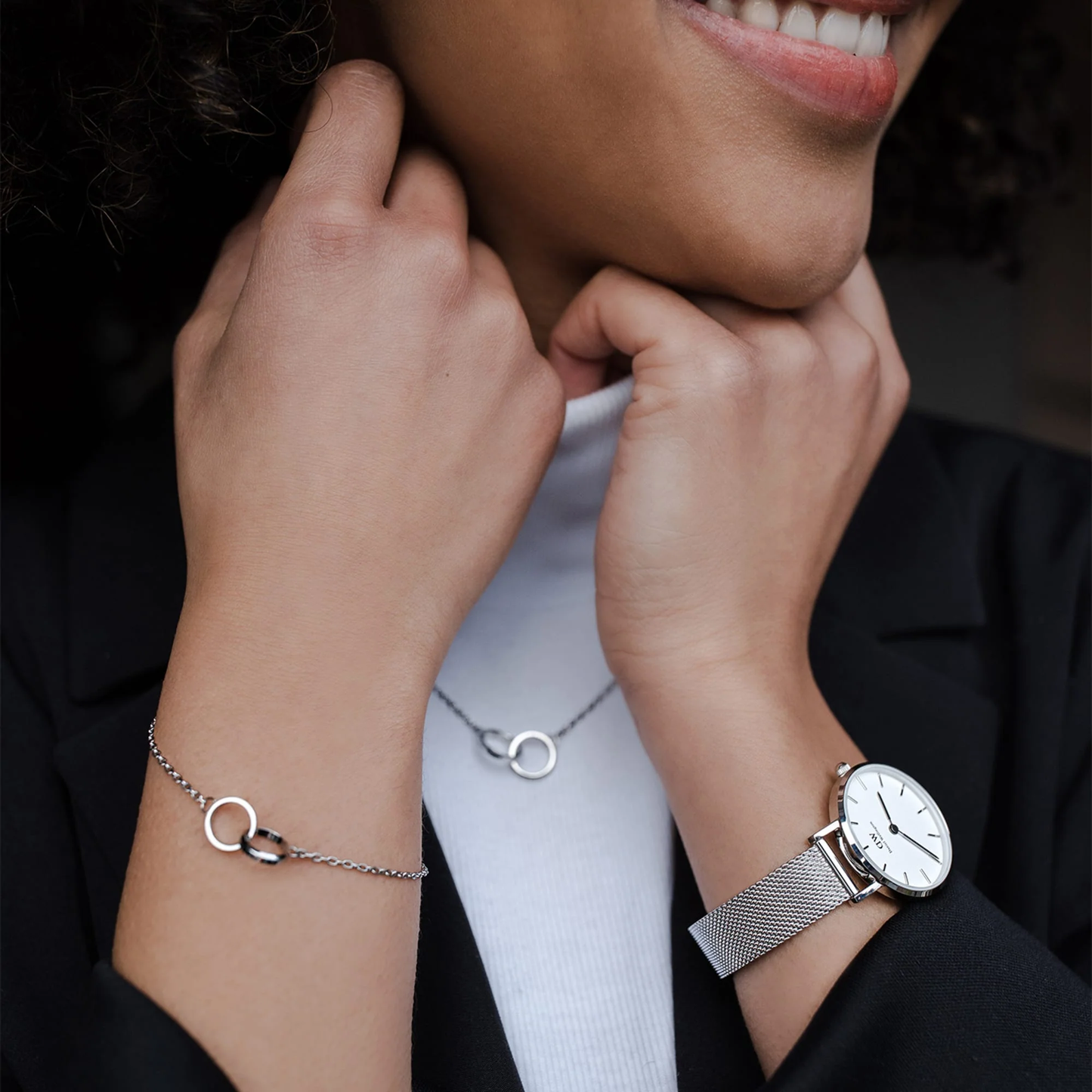 Petite Sterling Damenuhr Silber 28 mm - Daniel Wellington