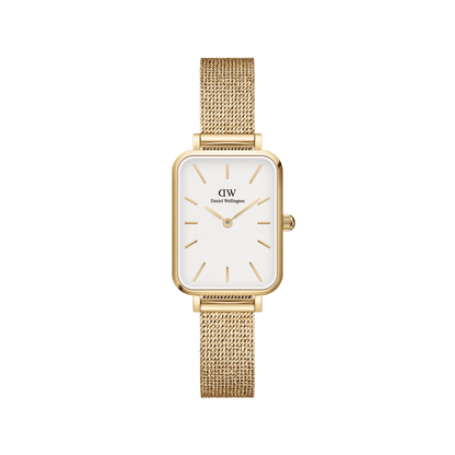 Quadro Pressed Sterling Damenuhr Silber 20 × 26 mm - Daniel Wellington