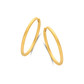 Balance Hoop Rustic Creolen vergoldet - Spirit Icons