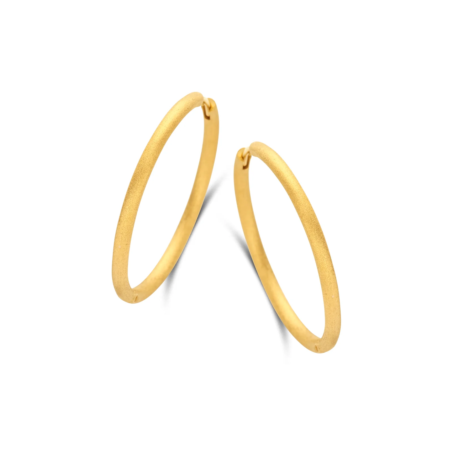 Balance Hoop Rustic Creolen vergoldet - Spirit Icons