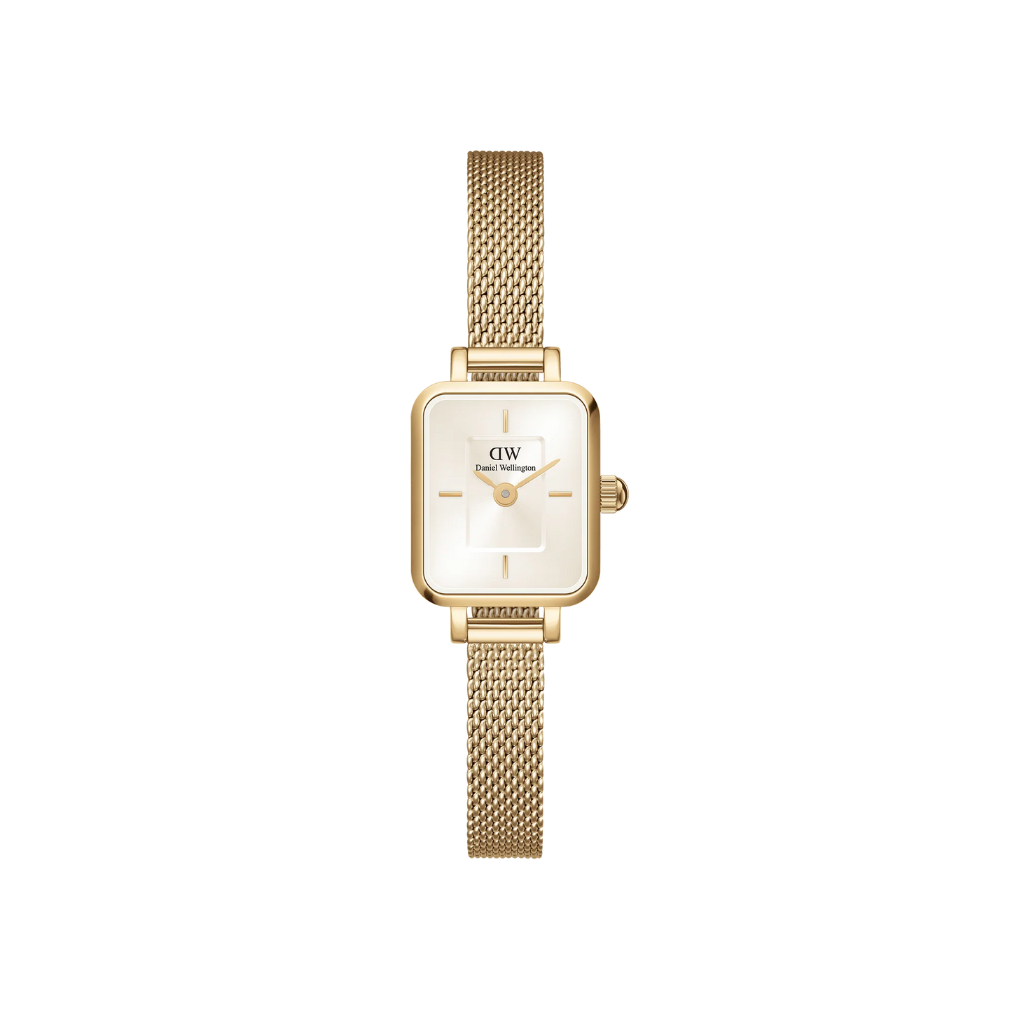 Daniel Wellington Quadro Mini Evergold Champagne Damenuhr