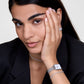 Quadro Pressed Sterling Damenuhr Silber 20 × 26 mm - Daniel Wellington
