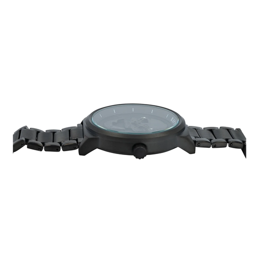 Raptor Herrenarmbanduhr Jano Edelstahl, Schwarz