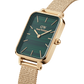 Quadro Pressed Daniel Wellington Damenuhr Evergold Green