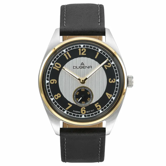 Bremen Dugena Uhr - Bicolor Lederband Schwarz