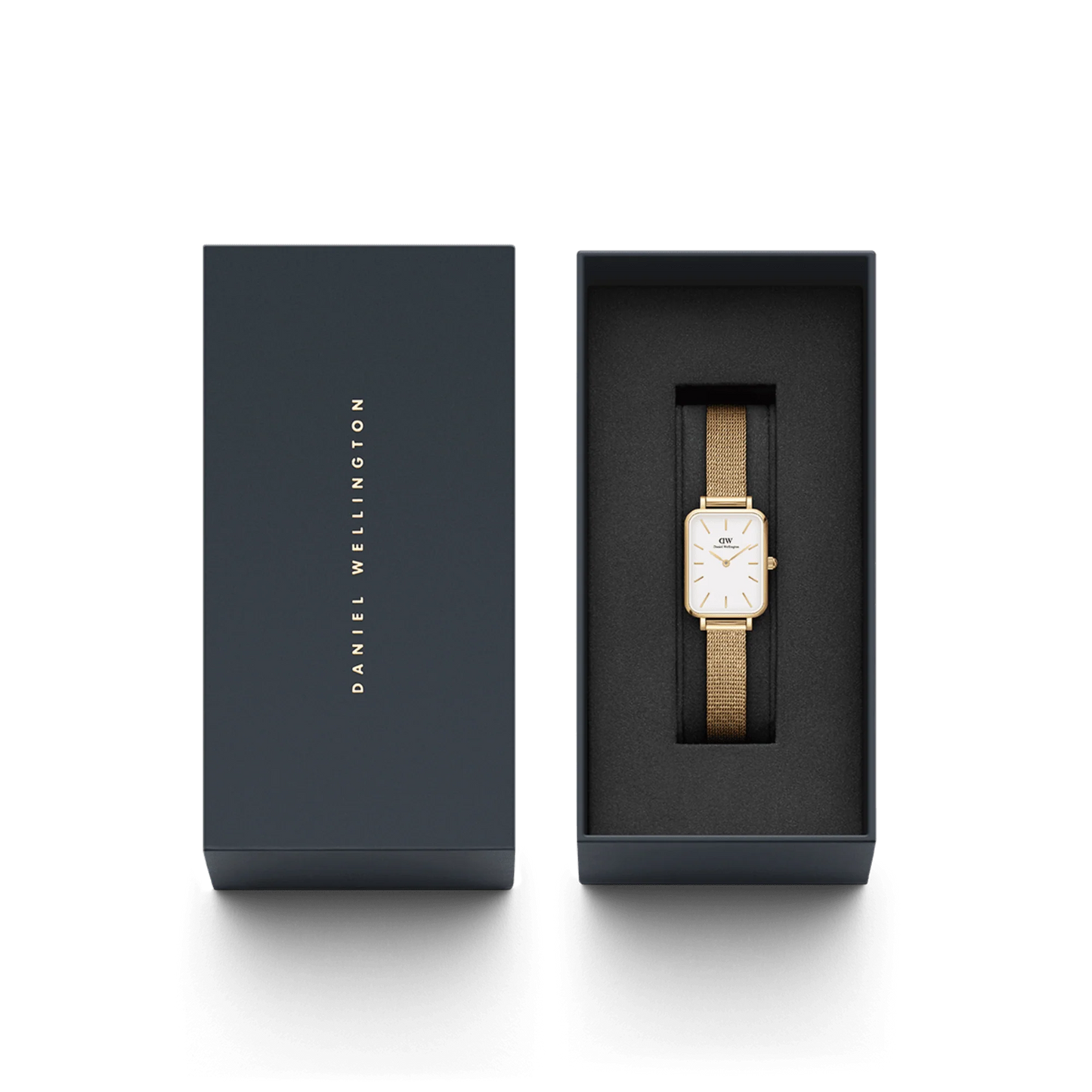 Quadro Pressed Sterling Damenuhr Silber 20 × 26 mm - Daniel Wellington