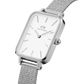 Quadro Pressed Sterling Damenuhr Silber 20 × 26 mm - Daniel Wellington
