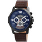 Raptor Herrenarmbanduhr Leder Chronograph