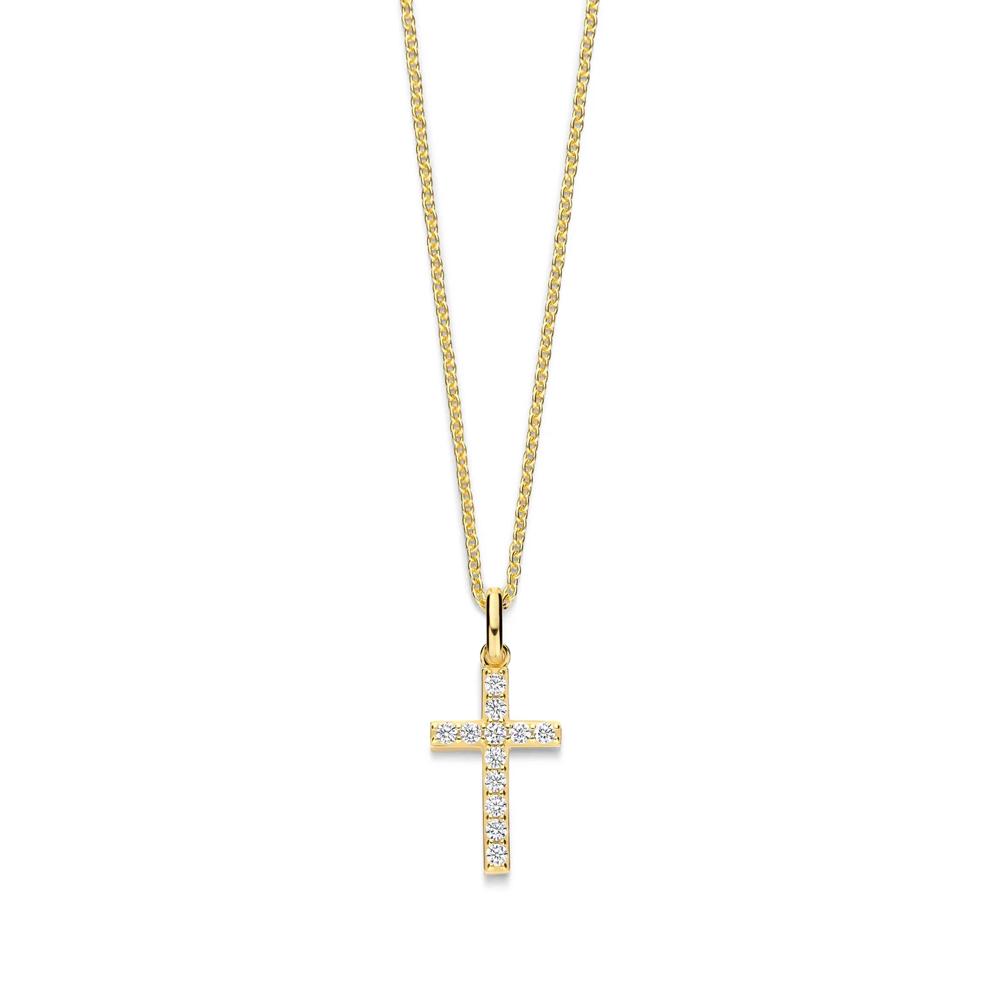 Vergoldete Halskette mit Kreuz - Spirit Icons