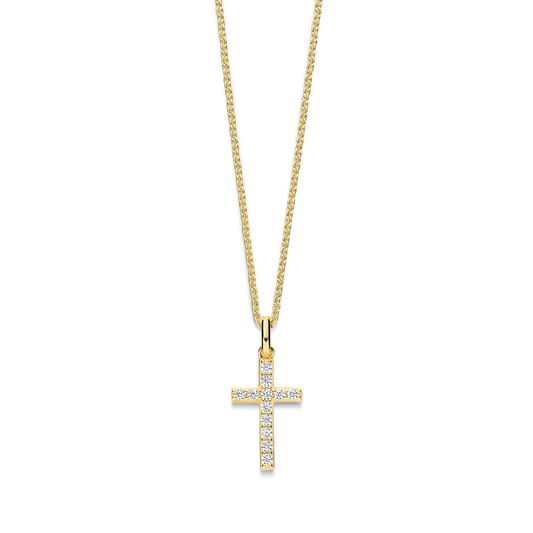 Vergoldete Halskette mit Kreuz - Spirit Icons