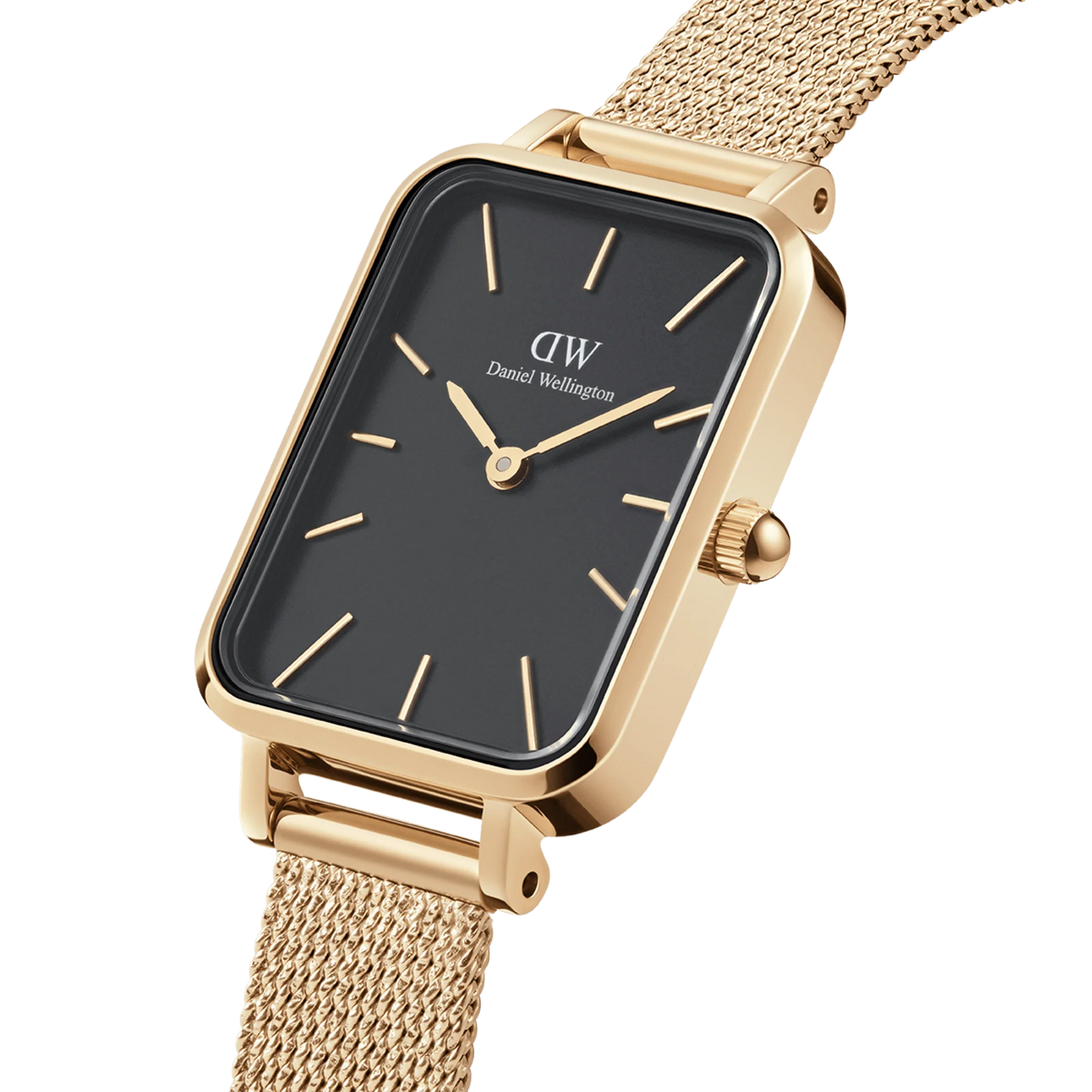 Quadro Pressed Sterling Damenuhr Silber 20 × 26 mm - Daniel Wellington