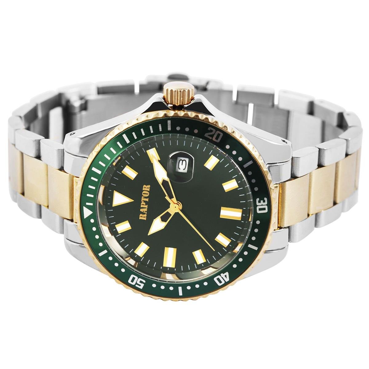 Raptor Herren Uhr Edelstahl bicolor