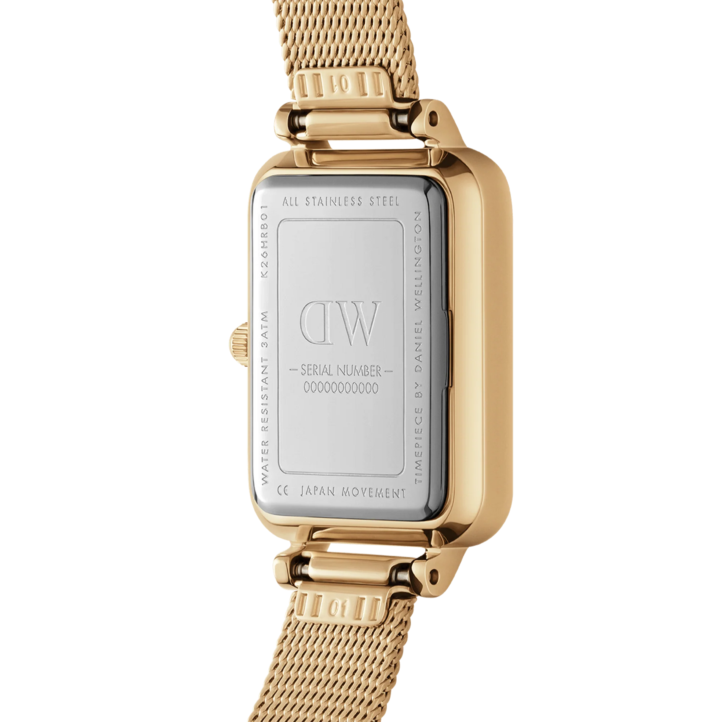 Quadro Pressed Sterling Damenuhr Silber 20 × 26 mm - Daniel Wellington
