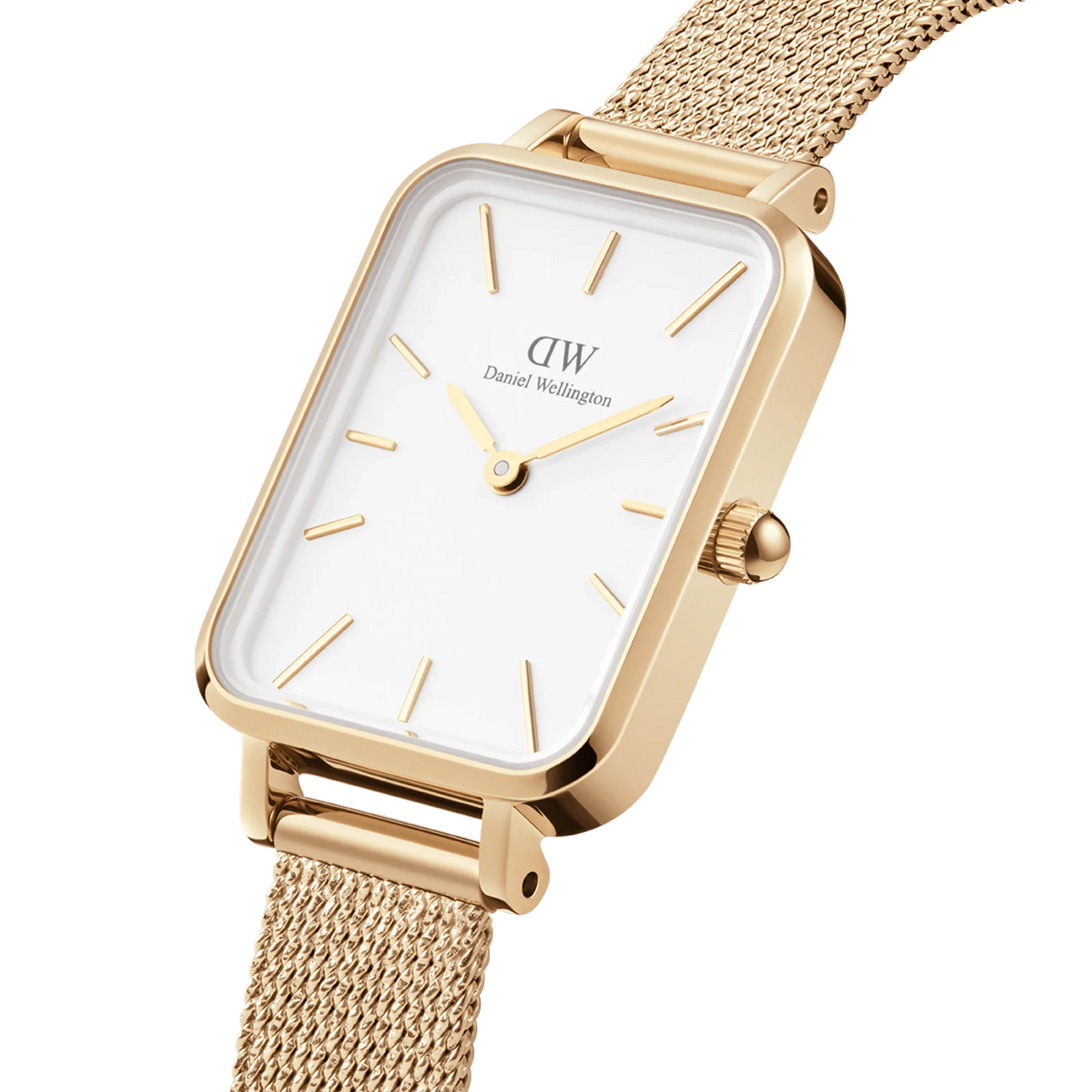 Quadro Pressed Sterling Damenuhr Silber 20 × 26 mm - Daniel Wellington