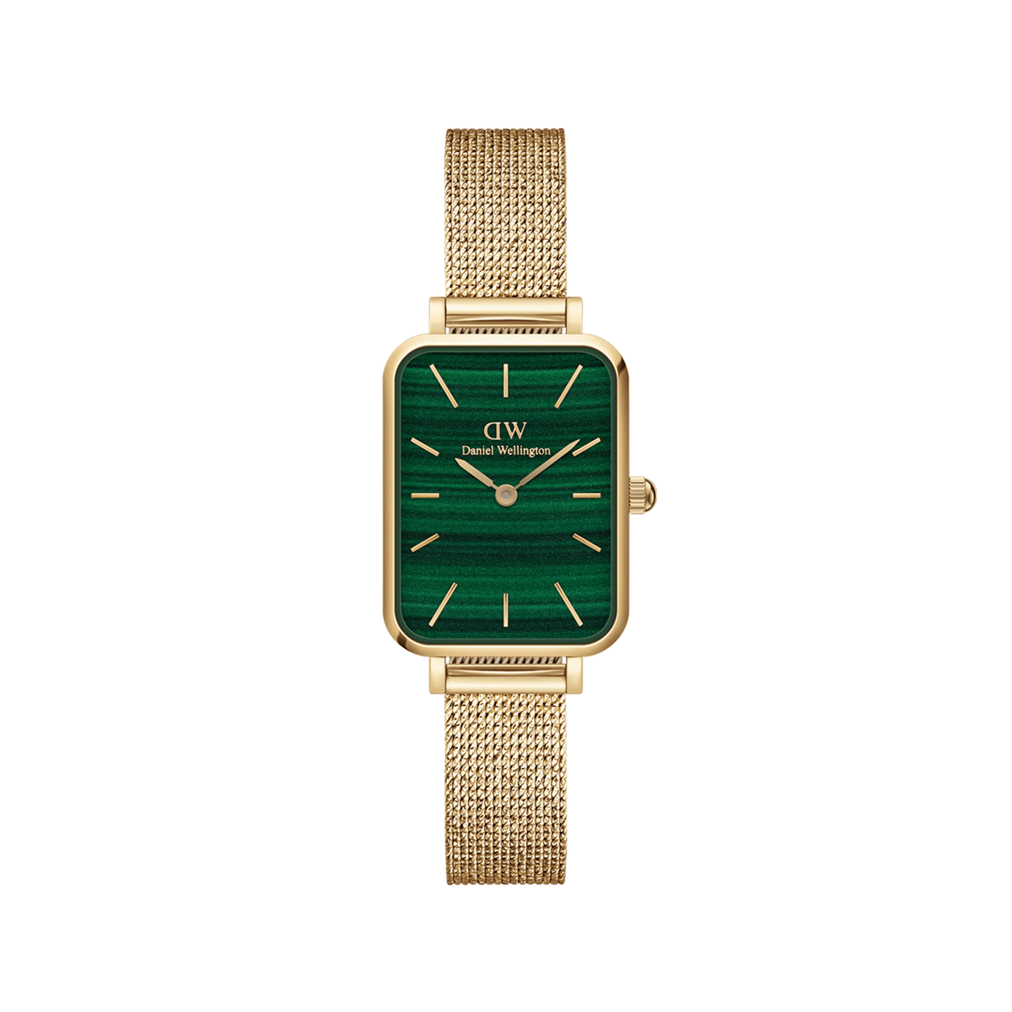 Quadro Pressed Daniel Wellington Damenuhr Evergold Green