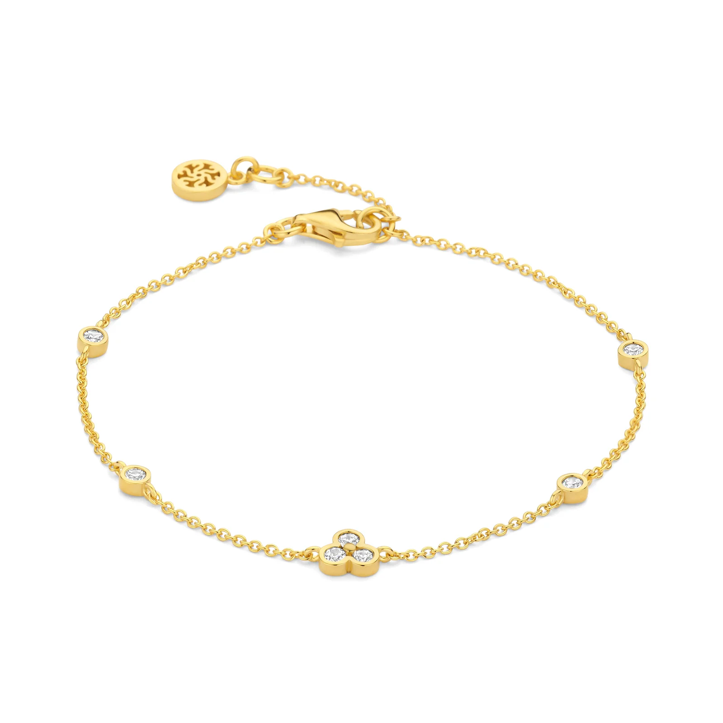 Vergoldetes Alma Armband mit Zirkonia - Spirit Icons