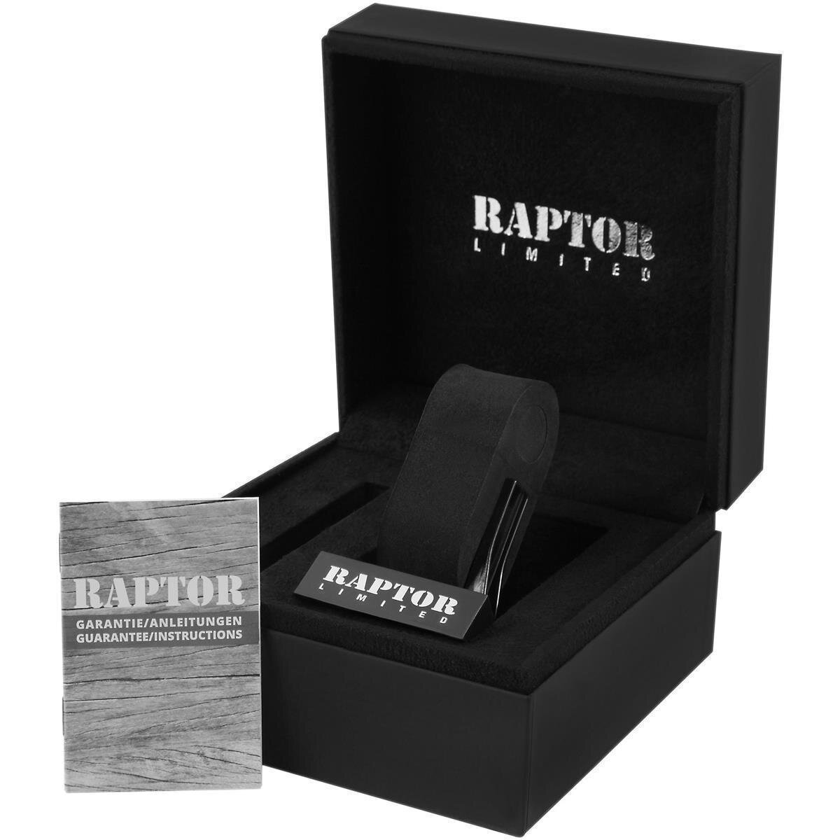 Raptor Herrenarmbanduhr Leder Chronograph