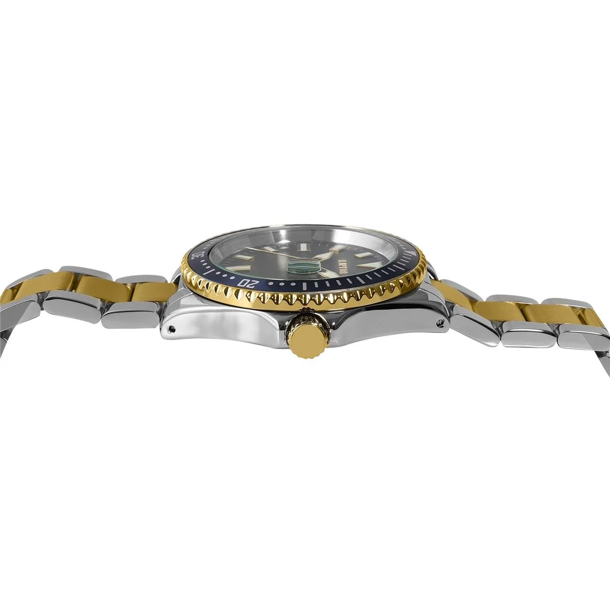 Raptor Armbanduhr Edelstahl, Bicolor, Blau, Analog