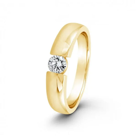 Gelbgold 14 Karat Brillant 0,06ct Ring